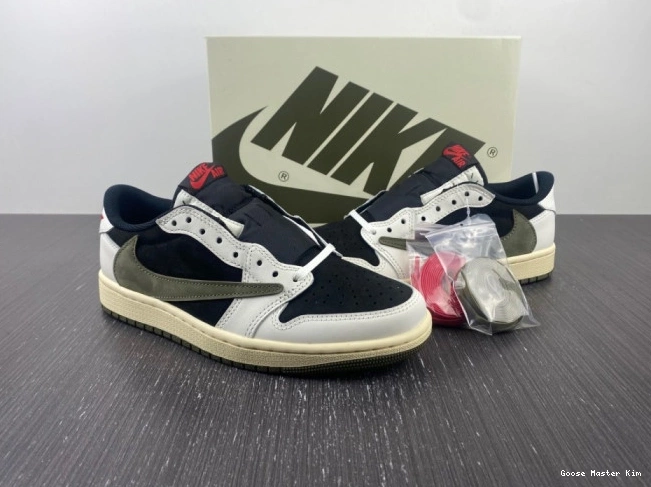 Travis OG DZ4137-106 x Air Jordan Retro Air 1 Olive Low Scott Jordan 0623